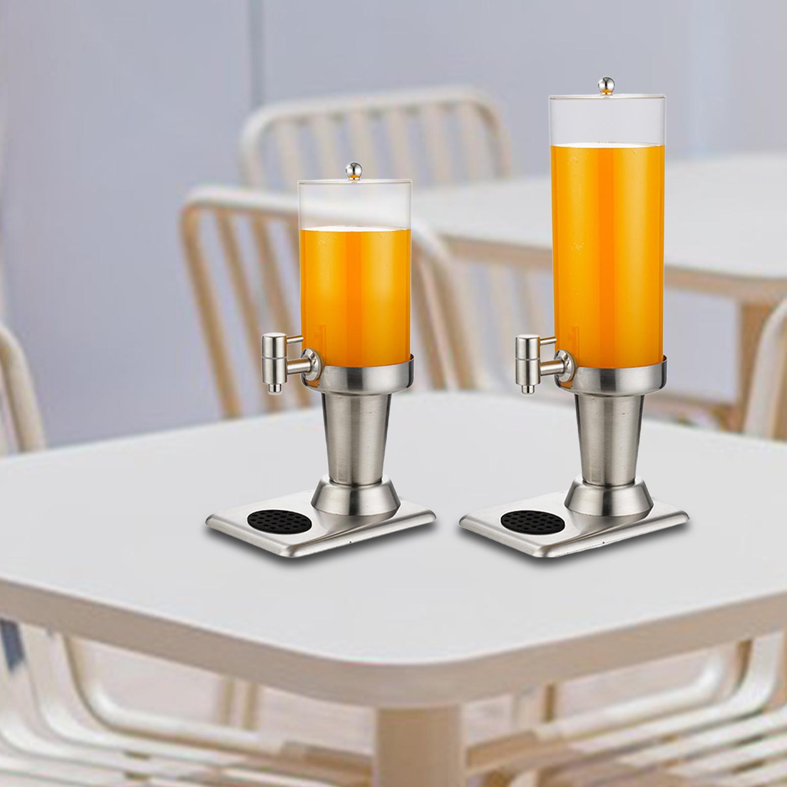 Cold Drink Dispenser - 飲料ディスペンサー ジャグ 透明アイスシリンダー 冷温飲料容器 バレルボトル 独身結婚式用