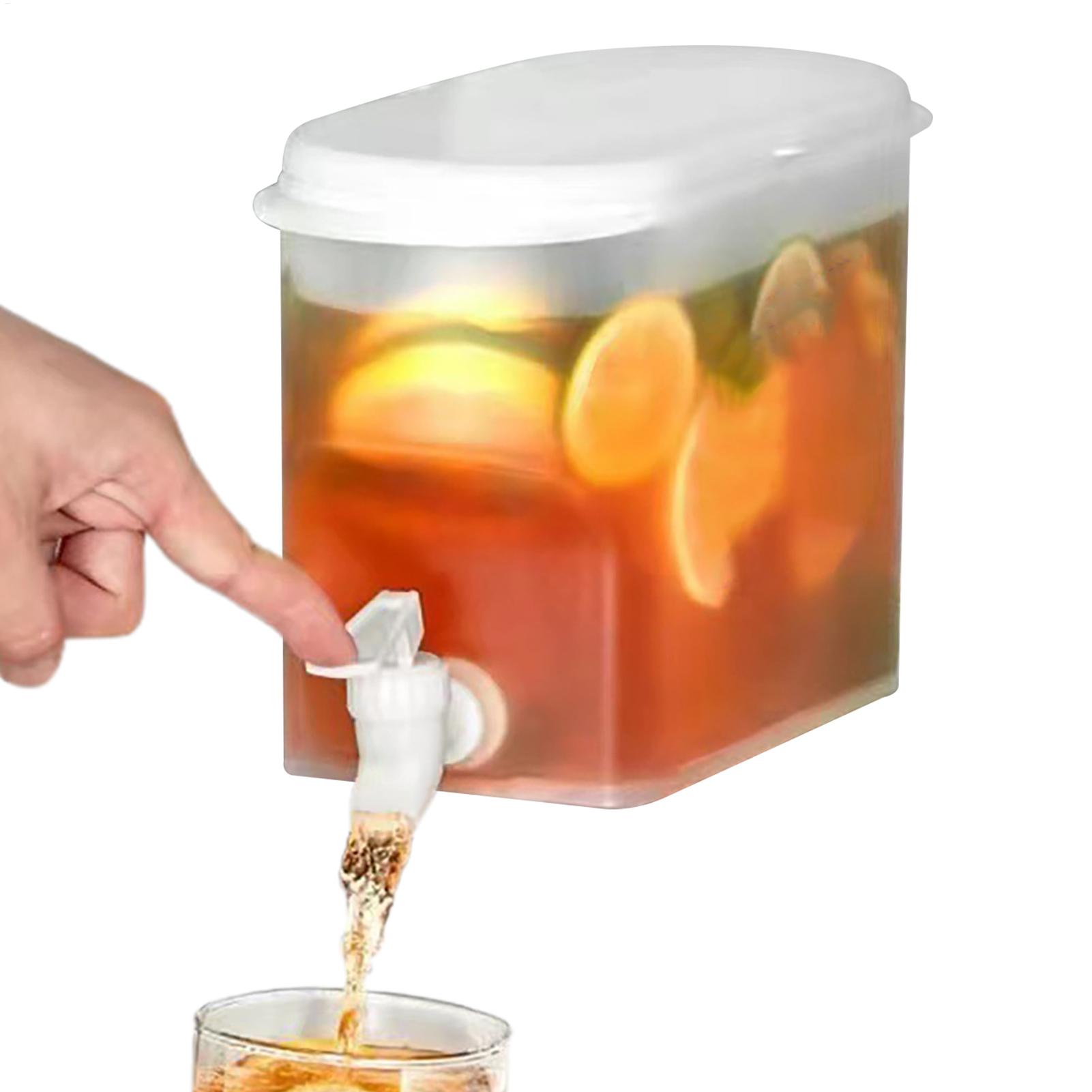 Cold Drink Dispenser - 2.8L容量冷蔵庫ドリンクディスペンサー注ぎ口付き冷蔵庫コールドケトル蛇口付き冷蔵庫飲料容器用