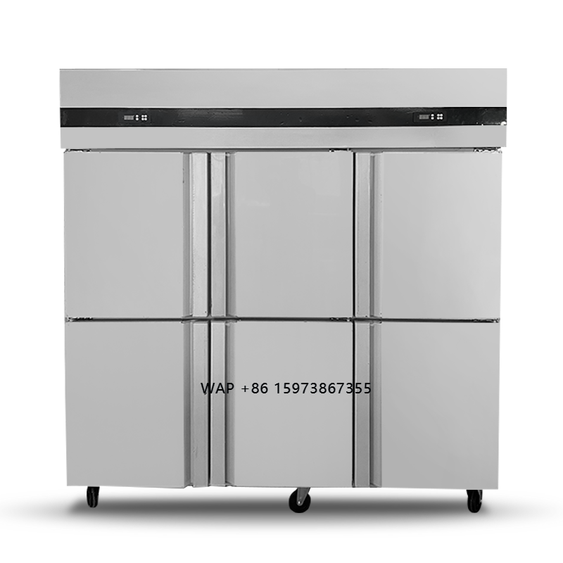 Commercial Kitchen Equipment - 業務用大型高品質自立型6ドア冷凍冷蔵庫、スーパーマーケット厨房用冷蔵庫