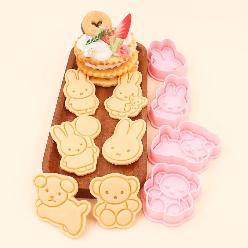 Commercial Kitchen Items - ホットカートゥーンミッフィーシリーズクッキー型かわいい創造性DIYシミュレーションビスケット印刷型ベーカリー用品