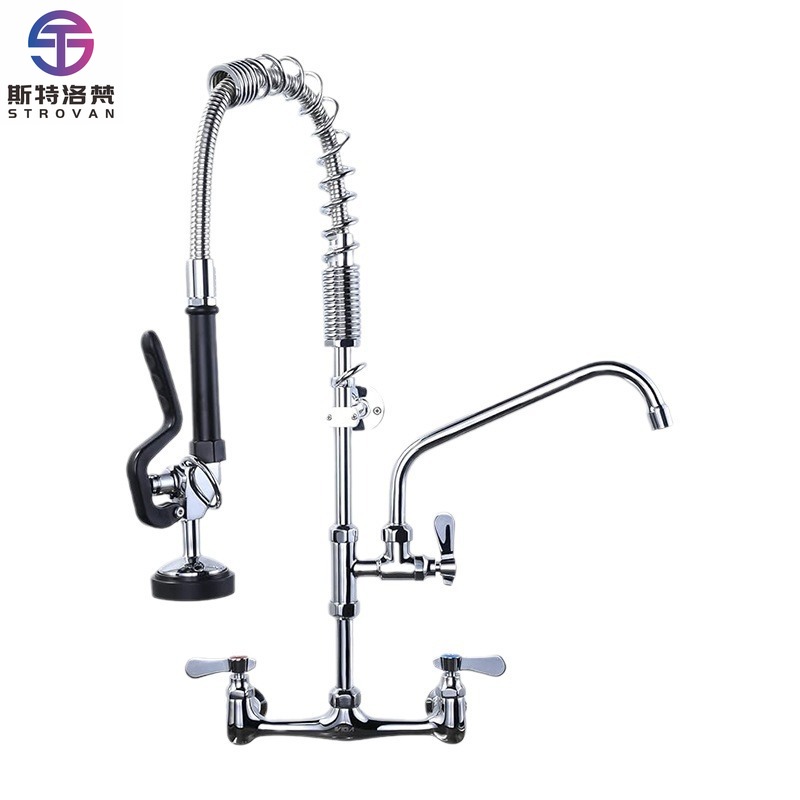 Commercial Quality Kitchen Faucet - 高品質モダンデザイン業務用キッチン蛇口デッキマウント温冷シンクタップ真鍮製フレキシブル機能セラミックバルブコア
