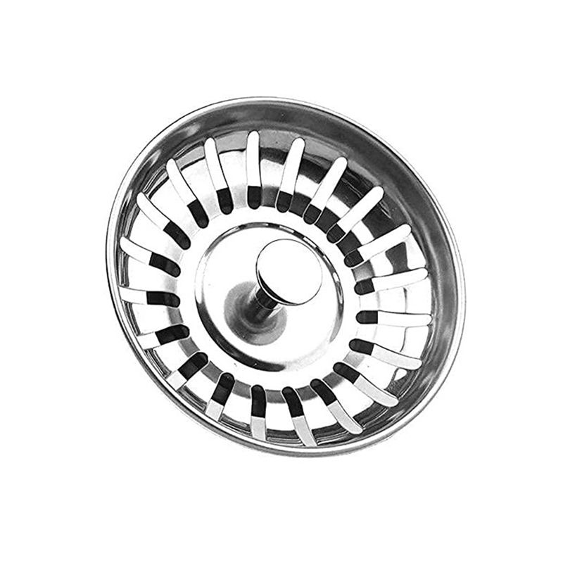 Commercial Kitchen Sink - AT02-1 PCS キッチンシンクプラスチックカバー野菜洗浄槽カバーシルバーステンレス鋼排水口シーリング傘
