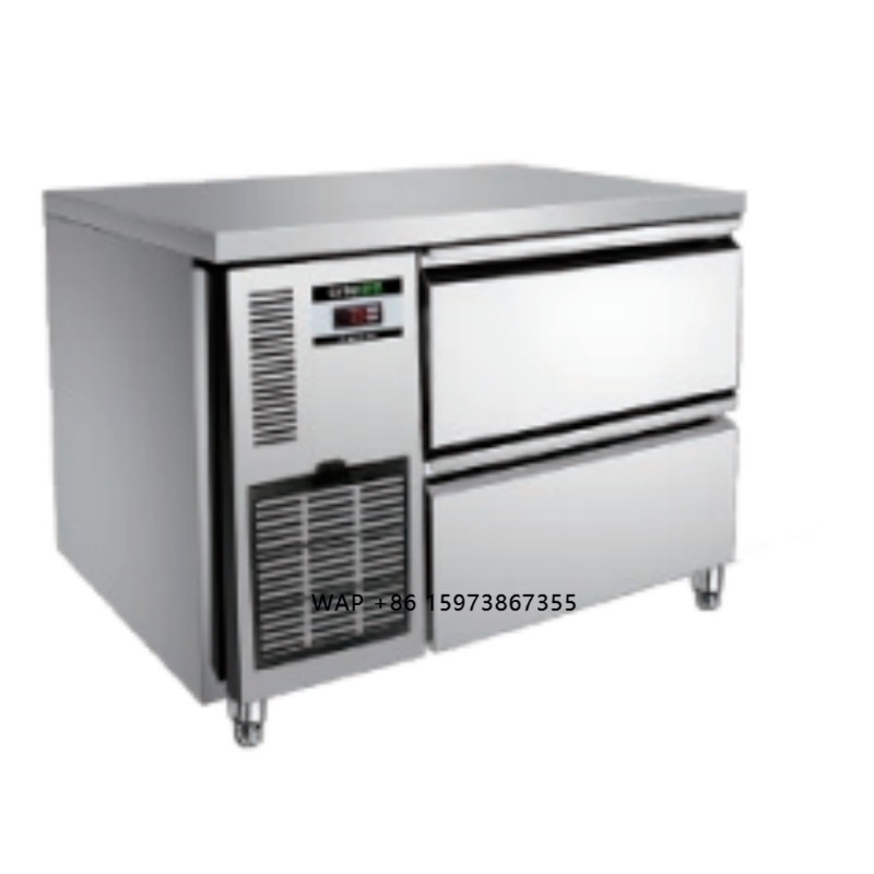 Commercial Kitchen Refrigerator - 業務用ステンレス製空冷式鮮度保持キャビネットホテル厨房冷蔵庫ワークベンチ引き出し式ディスプレイ冷凍庫