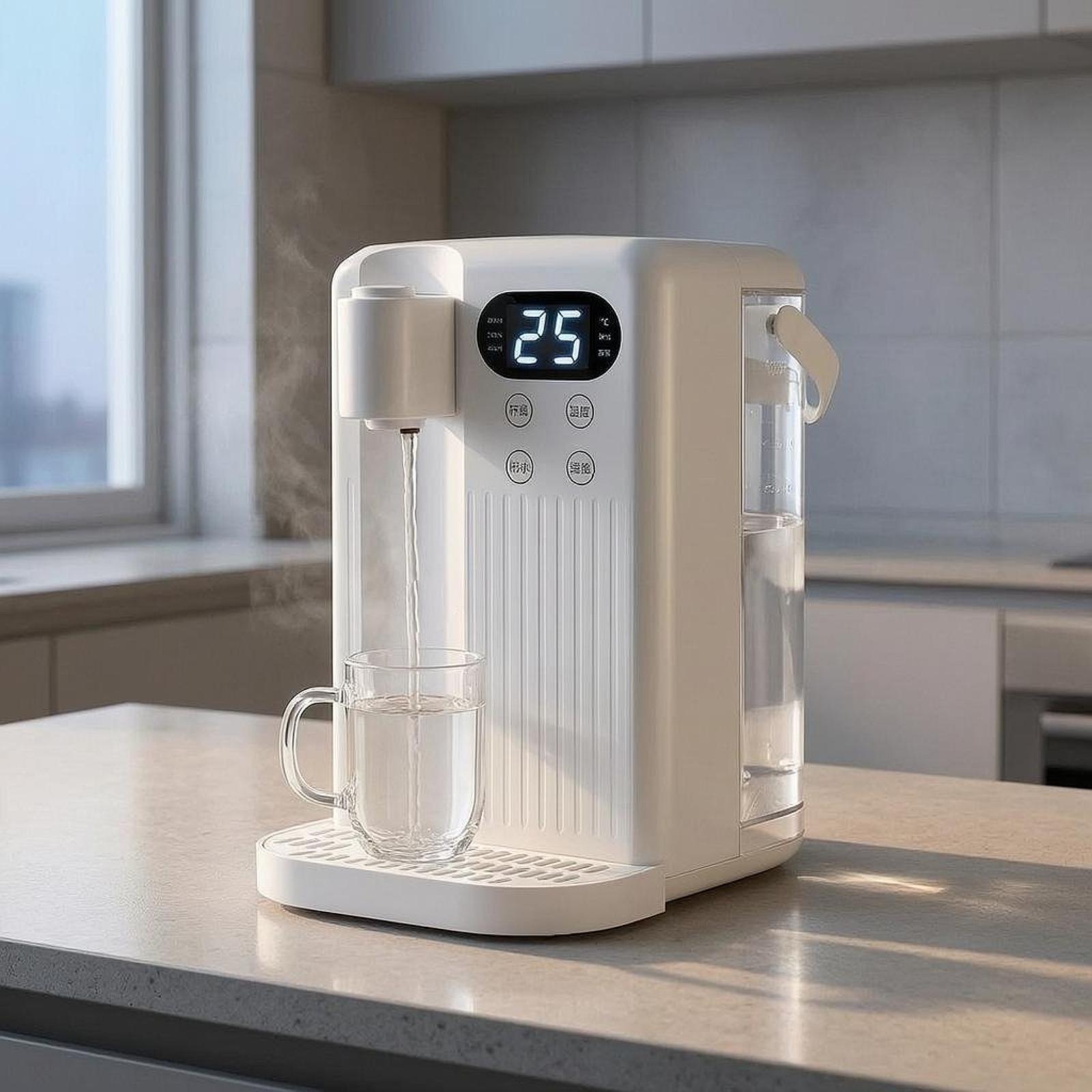 Cold Drink Dispenser - 温度調節可能な卓上ウォーターディスペンサー、家庭用キッチン、寝室、ティーバー用の電気式温冷飲料機