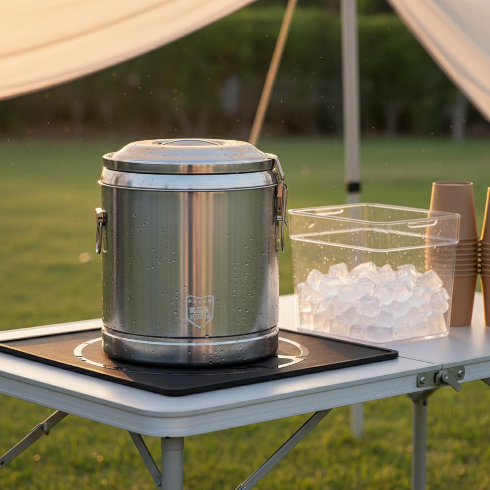 Cold Drink Dispenser - ステンレス製断熱バレル 三層断熱構造 保温保冷飲料ディスペンサー 温冷両用 簡単洗浄