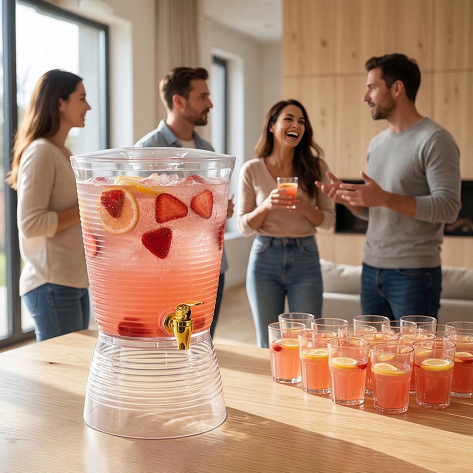 Cold Drink Dispenser - パーティー用ドリンクディスペンサー 6L 冷たいジュース容器 冷たいビールサーブディスペンサー エンターテイナー バーテンダー