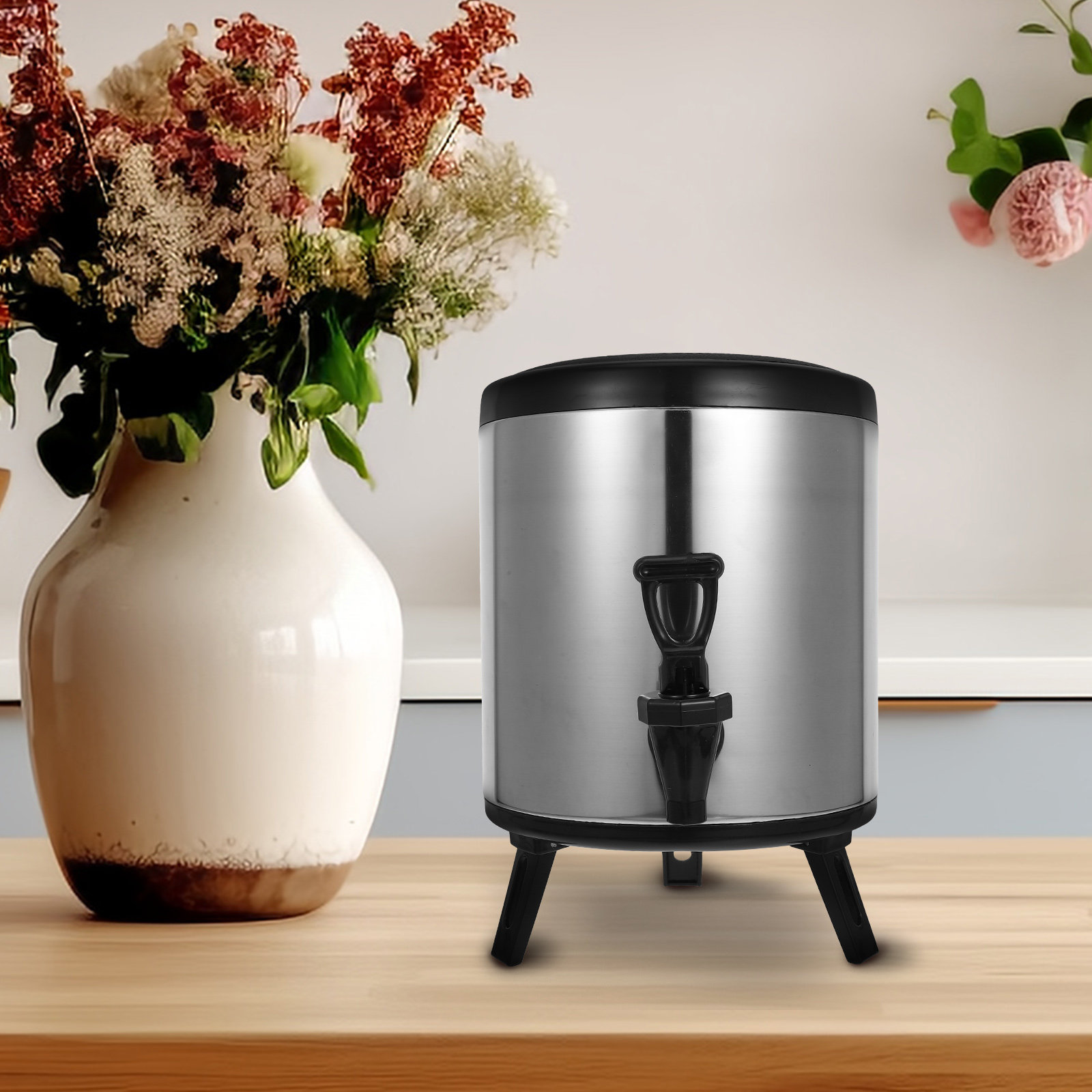 Cold Drink Dispenser - 304ステンレス鋼製断熱飲料ディスペンサー、二重層保温保冷ドリンク容器、業務用コーヒーバレル、ケータリング用大型