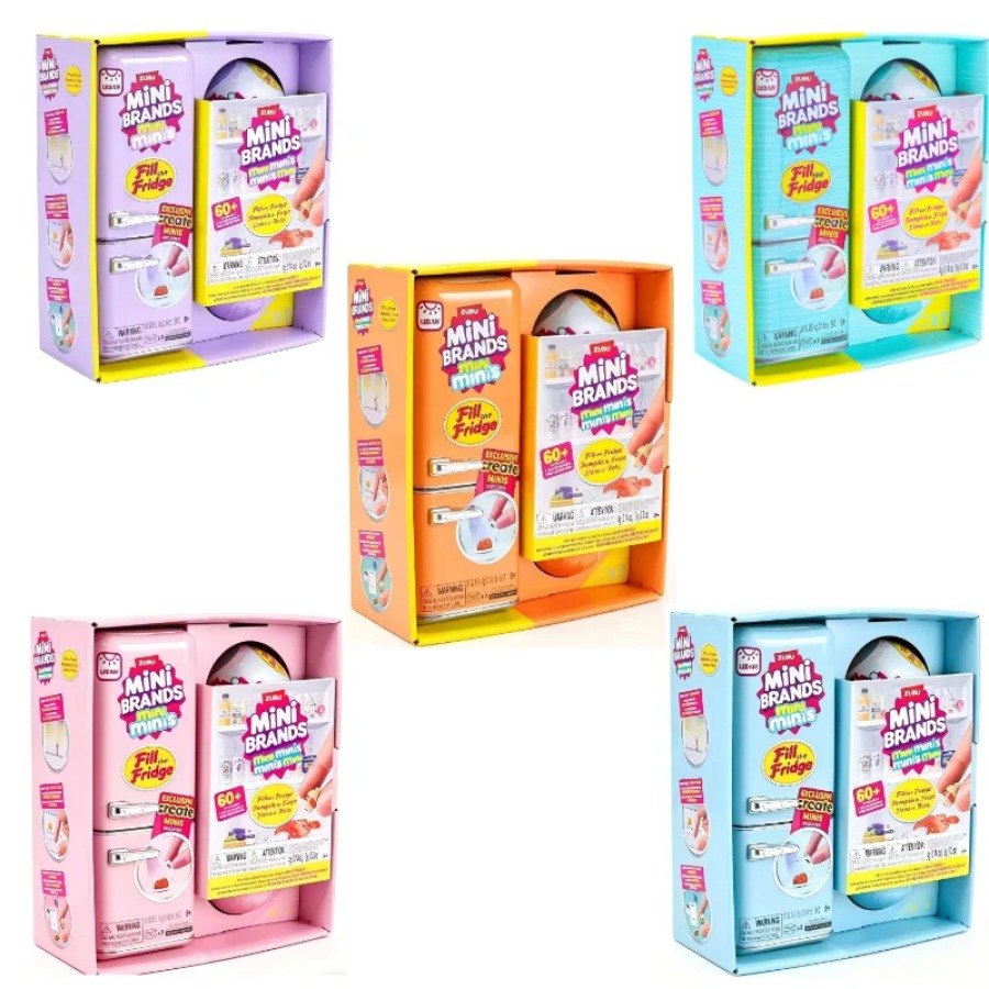 Commercial Kitchen Items - ZURU 5サプライズミニフリッジボールシリーズ ブラインドボックストイコレクション ミステリアスミニブランド入り フリッジフードボール サプライズボックストイズ