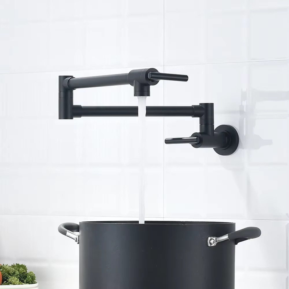 壁掛け式業務用コンロキッチンシンク伸縮式スイングアームタップ - Commercial Kitchen Tap With Spray のレビューと価格