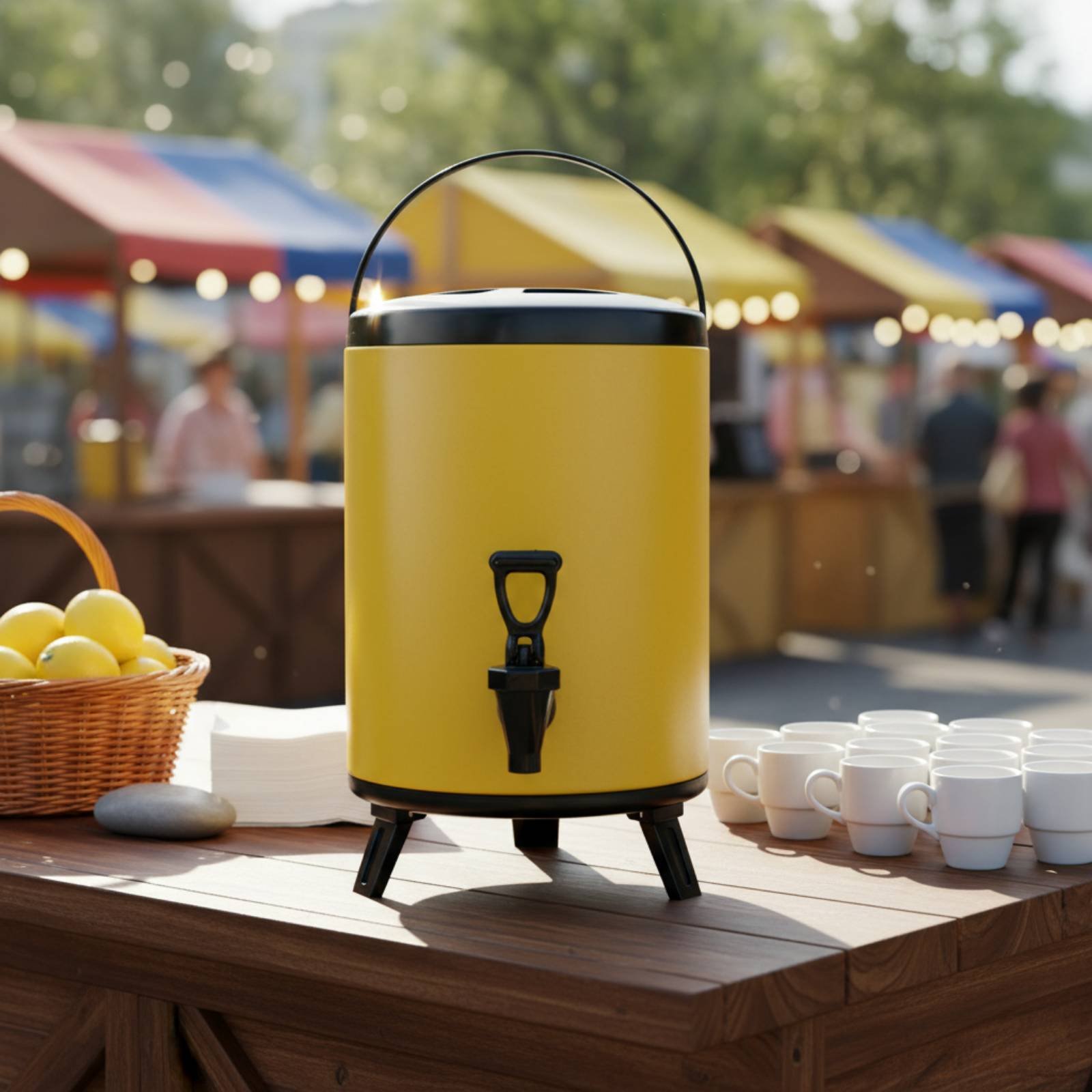 ミルクティー断熱容器ポータブルハンドルプロ仕様ミルクティー容 - Cold Drink Dispenser のレビューと価格