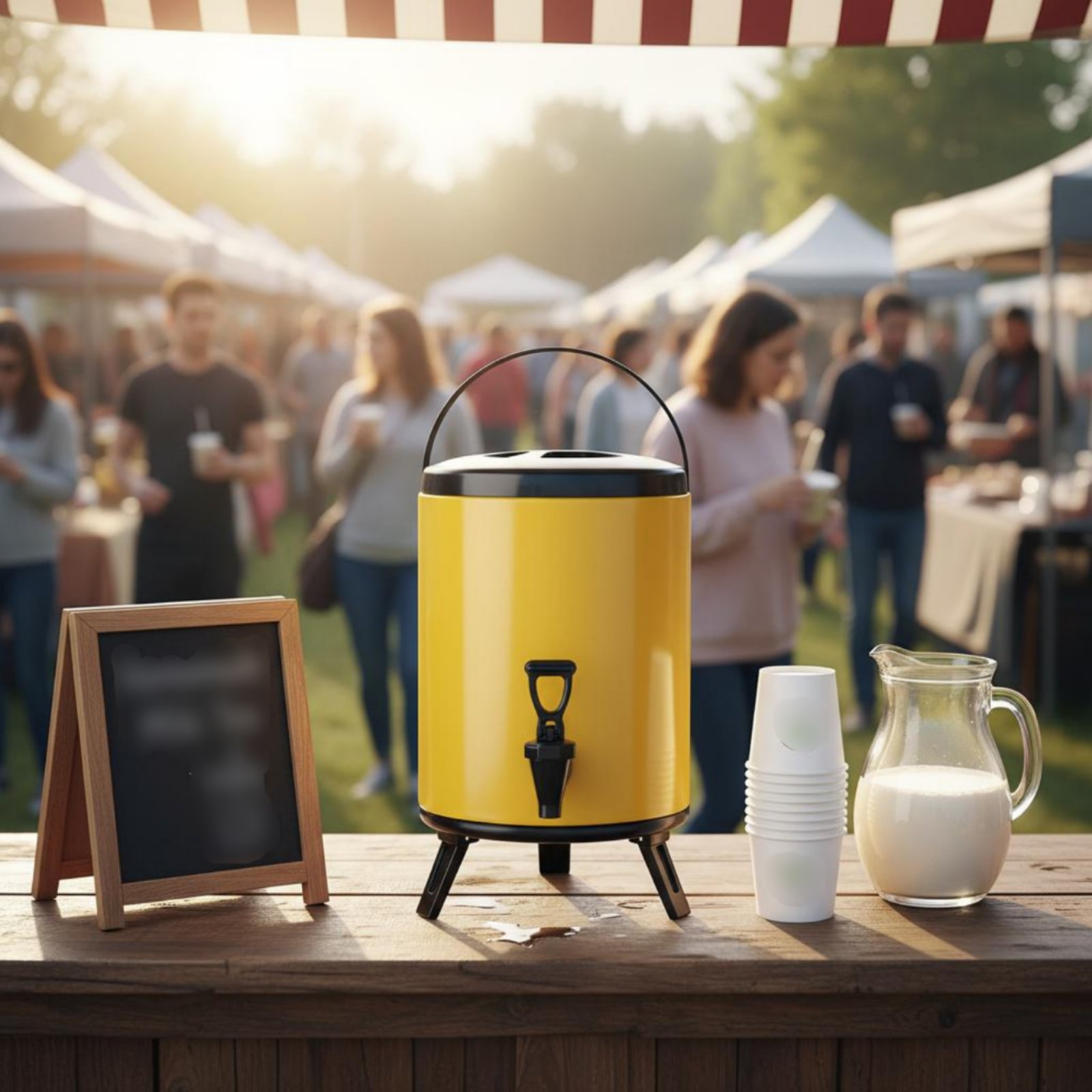 ミルクティー断熱容器ポータブルハンドルプロ仕様ミルクティー容 - Cold Drink Dispenser のレビューと価格