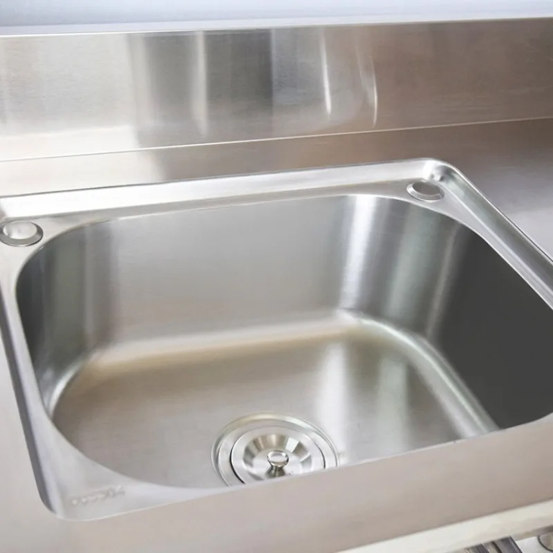 ステンレス製自立式シンク（ワークトップ付き）家庭用および業務 - Commercial Kitchen Sink のレビューと価格