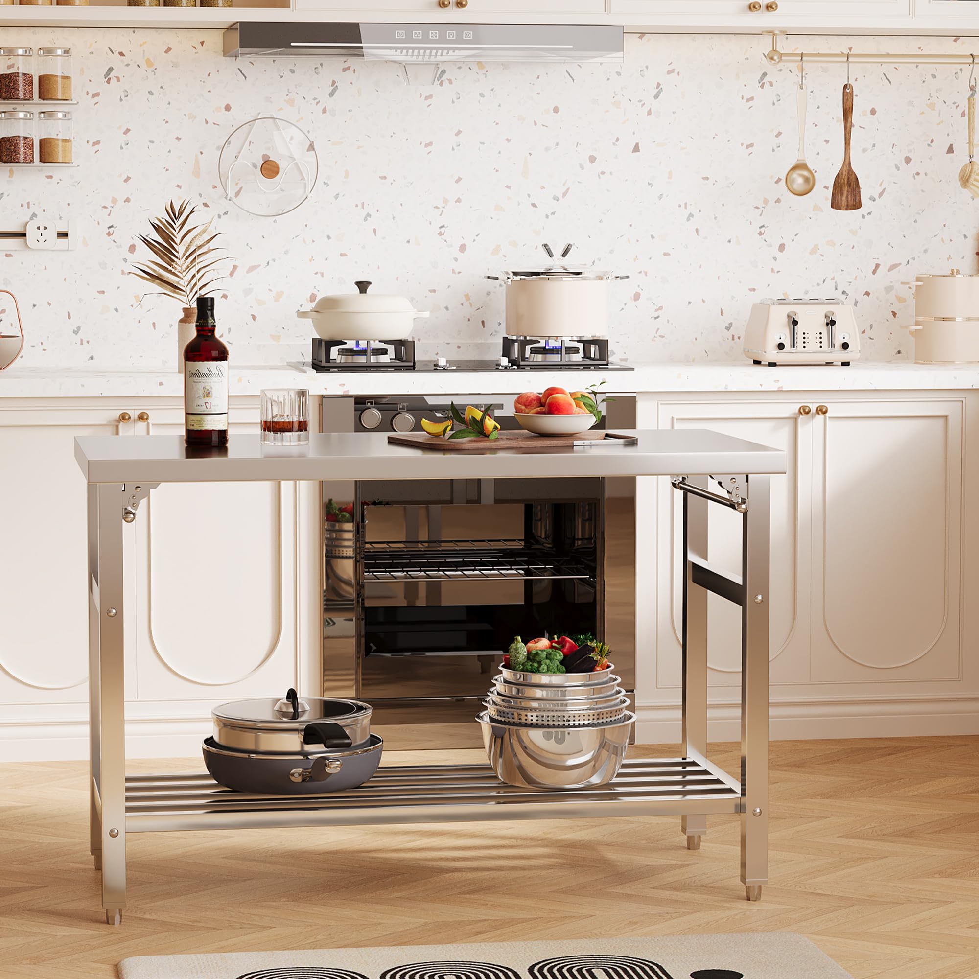 60×24インチ ステンレス製調理台＆作業台 - NSF認証 - Commercial Kitchen Bench のレビューと価格