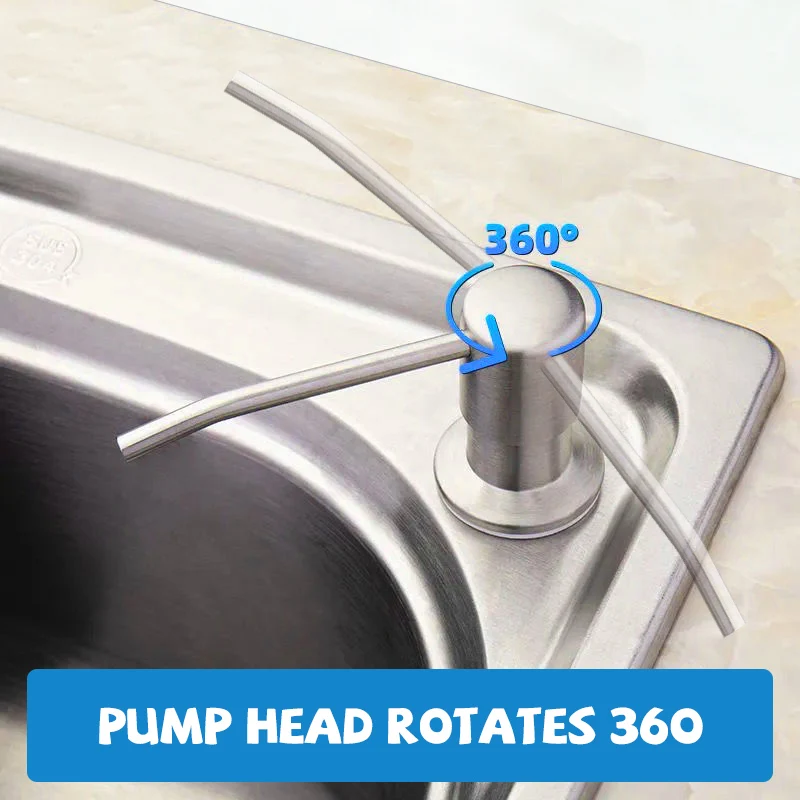 1/2 個ステンレス鋼液体石鹸ディスペンサーポンプキッチンシ - Commercial Kitchen Sink のレビューと価格