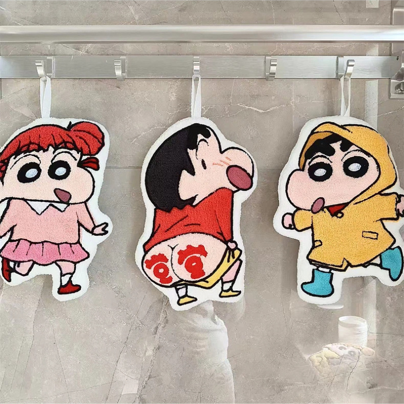 かわいいクレヨンしんちゃん漫画かわいいハンドタオル吸水性コー - Commercial Kitchen Items のレビューと価格
