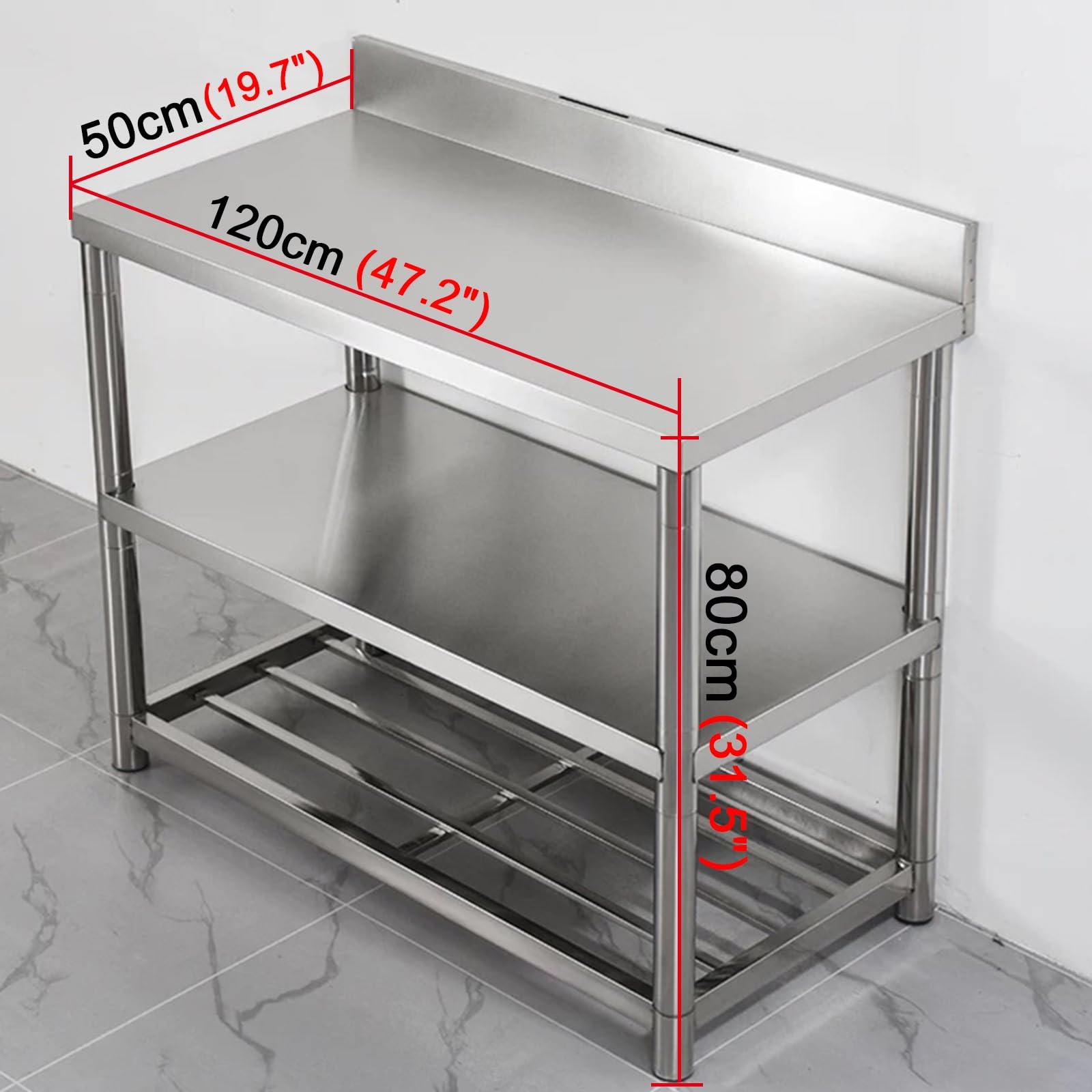 kz-ワークテーブル ステンレス製 業務用厨房 二層式 三層 - Commercial Kitchen Bench のレビューと価格