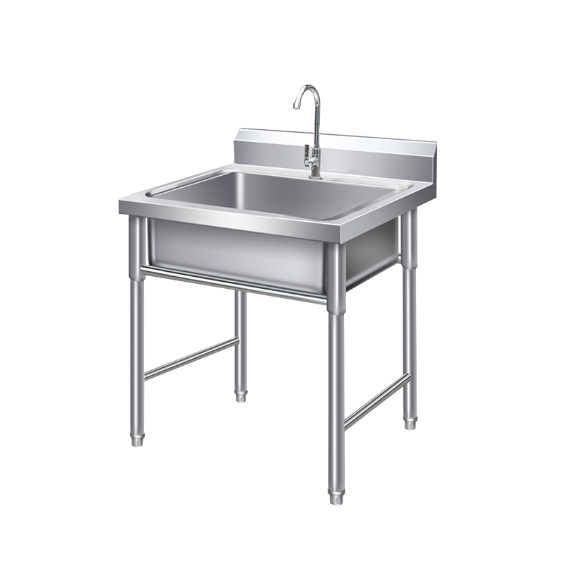 ステンレス製自立型ユーティリティ工業用シングルボウル業務用キ - Commercial Kitchen Sink のレビューと価格