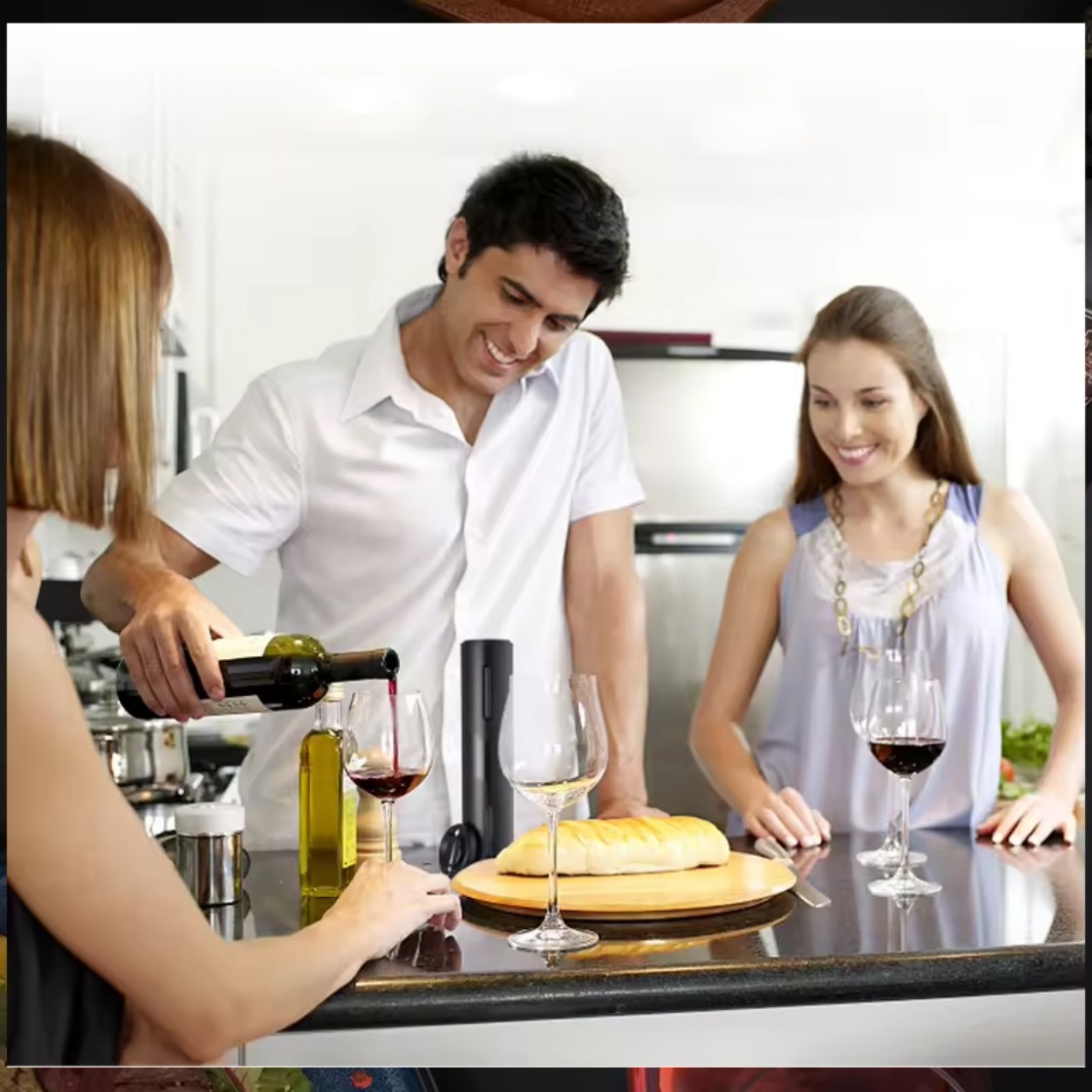 電動ワインボトルオープナー自動赤ワインコルク抜きワインオープ - Commercial Kitchen Items のレビューと価格