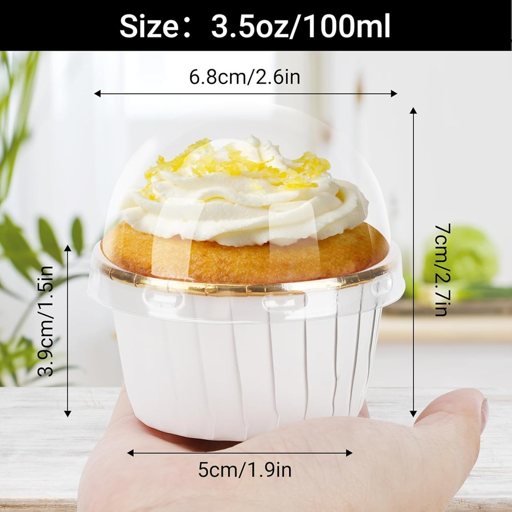 50個入り マフィンカップ 紙製カップケーキラッパー ベーキ - Commercial Kitchen Items のレビューと価格