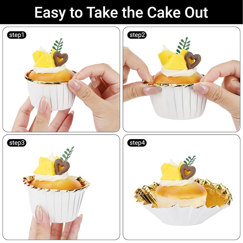50個入り マフィンカップ 紙製カップケーキラッパー ベーキ - Commercial Kitchen Items のレビューと価格