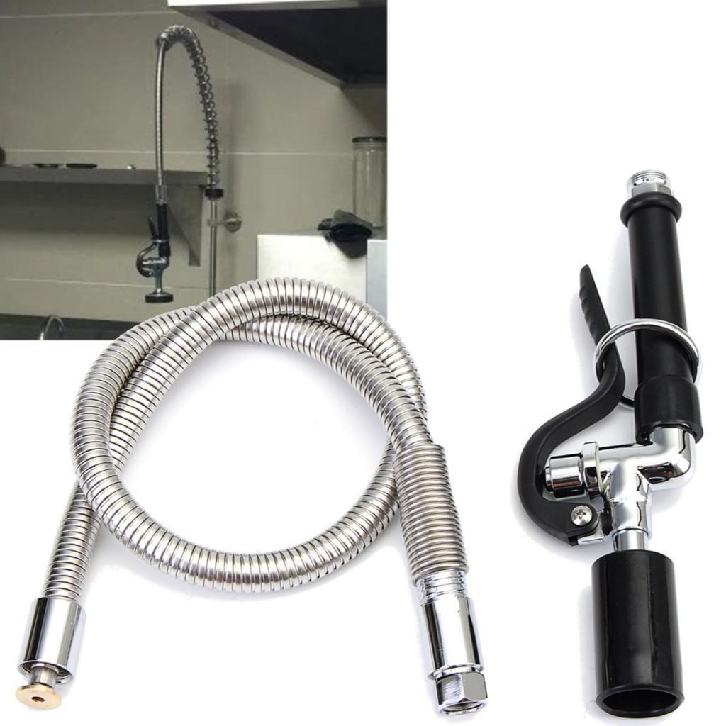 真ちゅう製のキッチンスプレー,蛇口,フレキシブルホース付きス - Commercial Kitchen Tap With Spray のレビューと価格