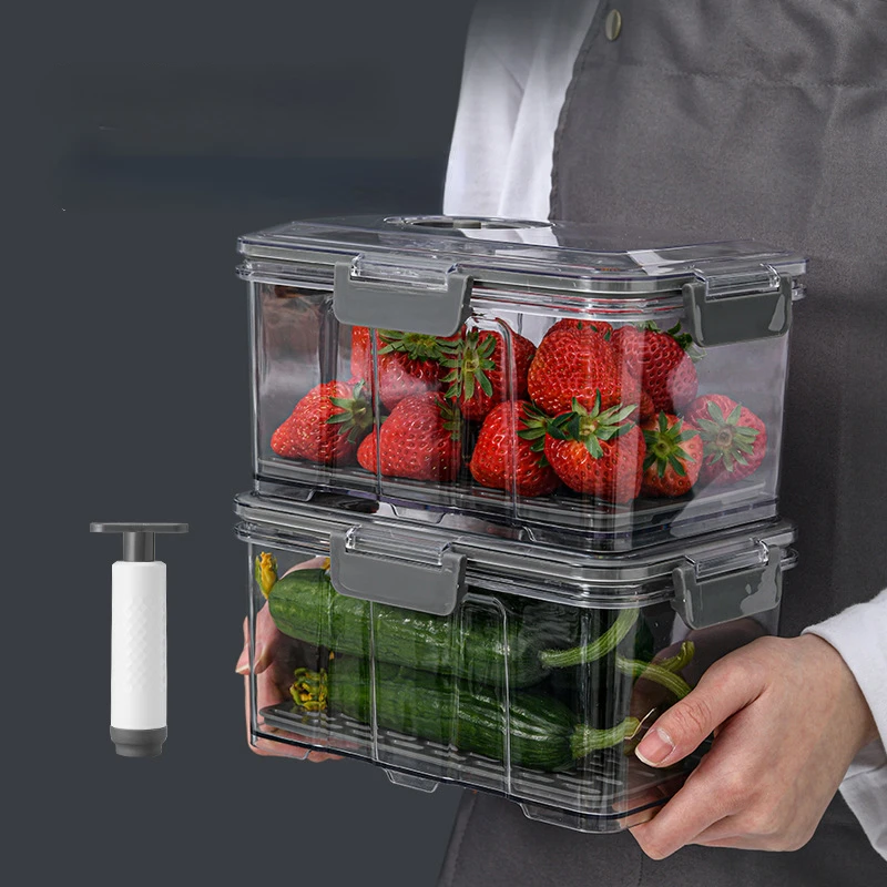 家庭用密閉型養蜂用透明フルーツボックス,冷蔵冷蔵食品保存タン - Commercial Kitchen Refrigerator のレビューと価格