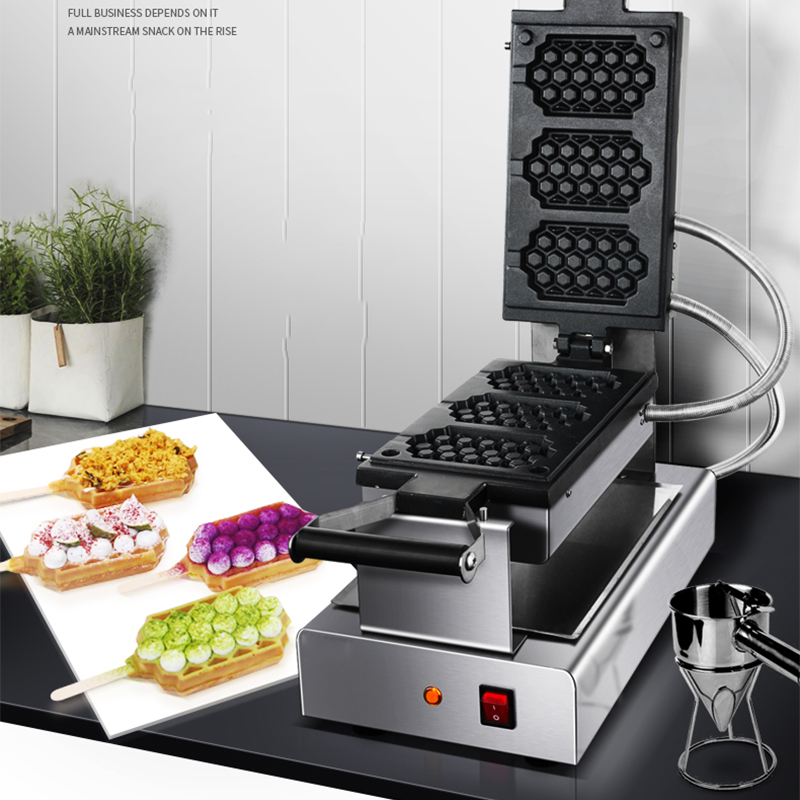業務用電気キッチンワッフルマシンハニカム型ノンスティックワッ - Commercial Kitchen Machinery のレビューと価格