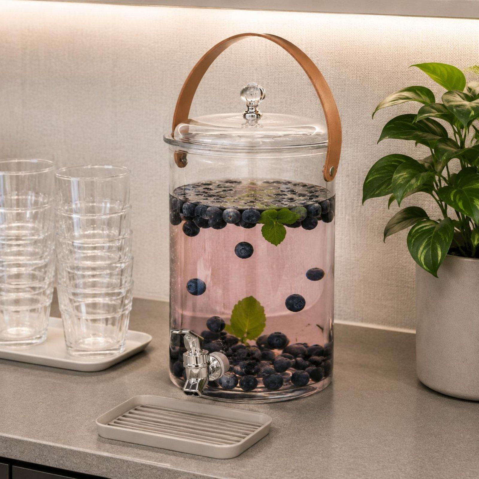 冷たい飲み物用飲料ディスペンサー、大きな注ぎ口付きフルーツイ - Cold Drink Dispenser のレビューと価格