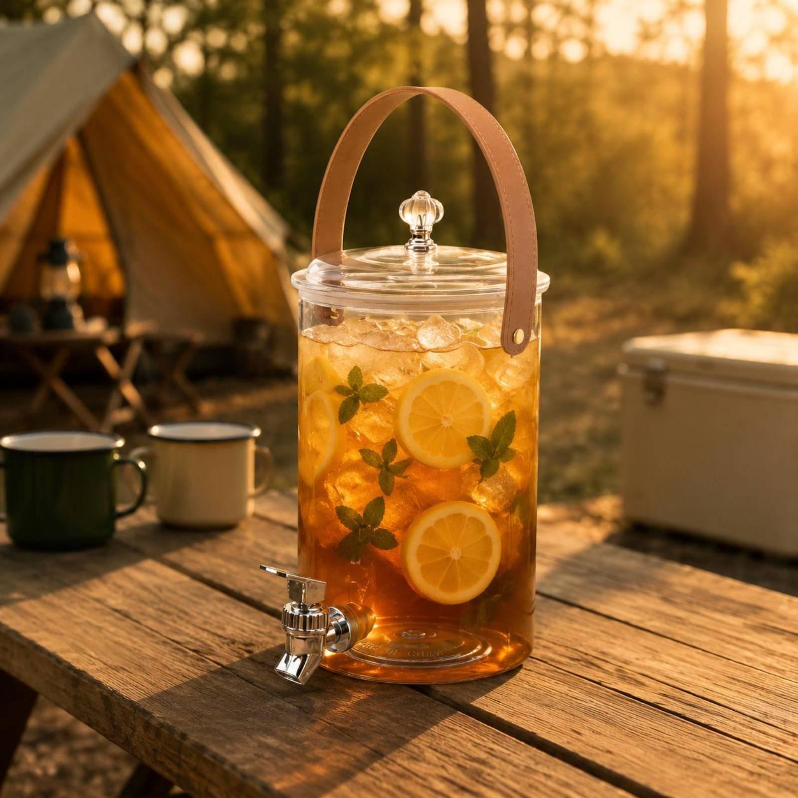冷たい飲み物用飲料ディスペンサー、大きな注ぎ口付きフルーツイ - Cold Drink Dispenser のレビューと価格