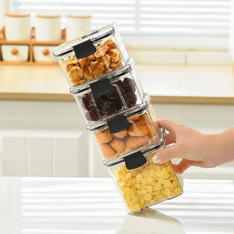 1PC 穀物密封瓶粗粒穀物収納ボックス防水冷蔵庫鮮度保持ボッ - Commercial Kitchen Refrigerator のレビューと価格