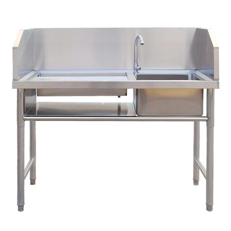 最高品質のステンレス製業務用魚洗浄キッチン作業台（シンク付き - Commercial Kitchen Sink のレビューと価格
