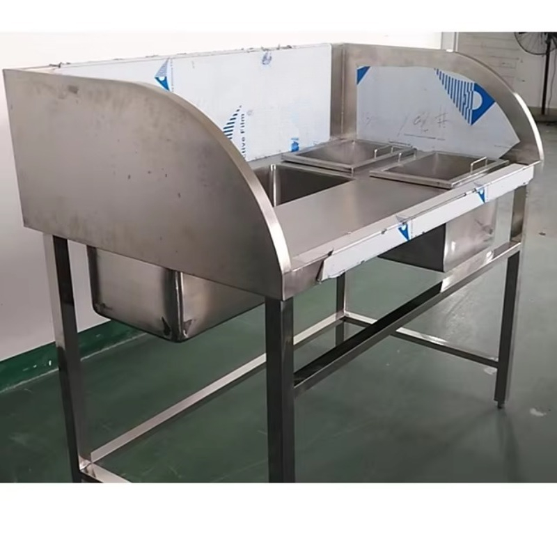 最高品質のステンレス製業務用魚洗浄キッチン作業台（シンク付き - Commercial Kitchen Sink のレビューと価格