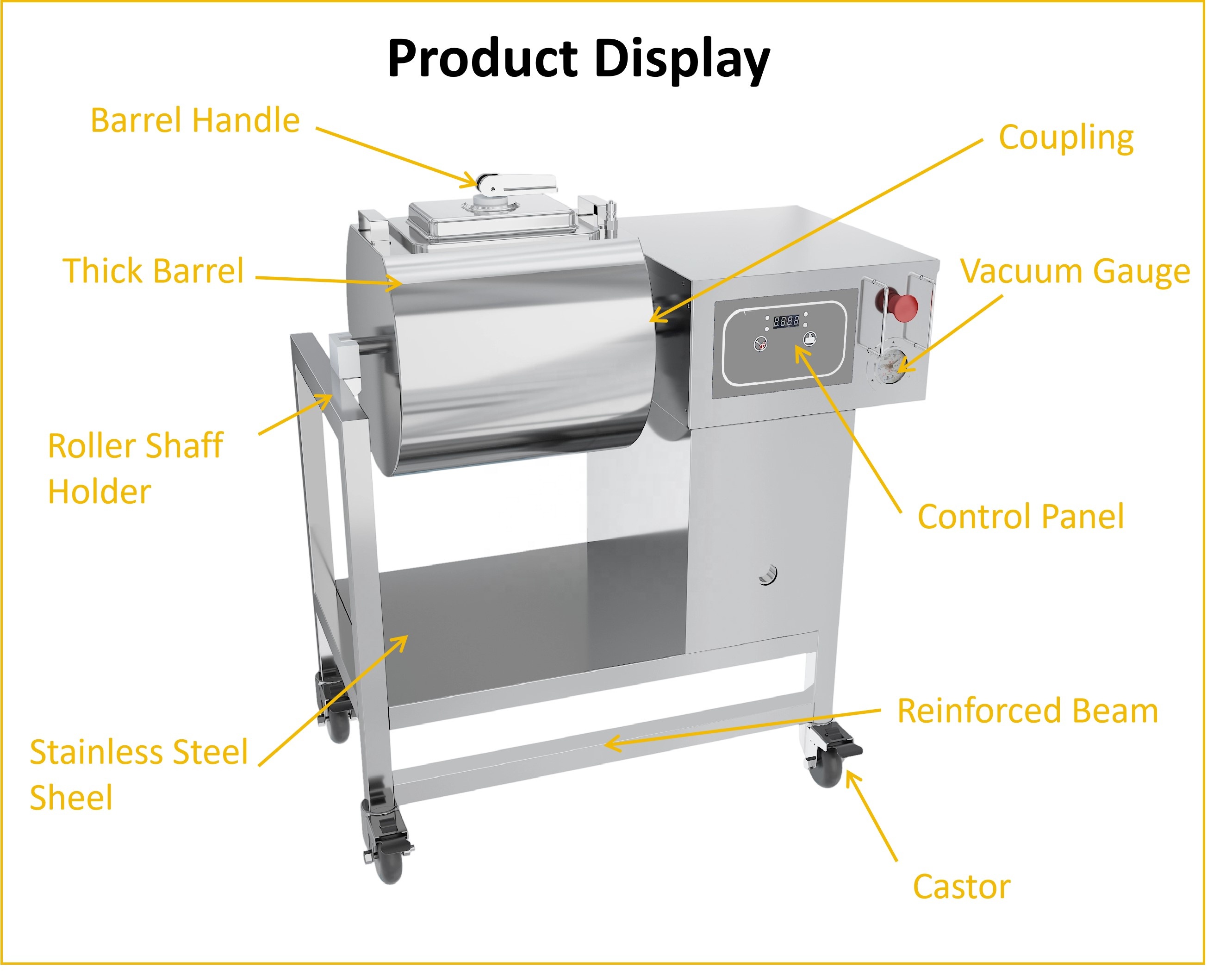 40L業務用キッチン真空モバイルミートマリネーター、ステンレ - Commercial Kitchen Machinery のレビューと価格