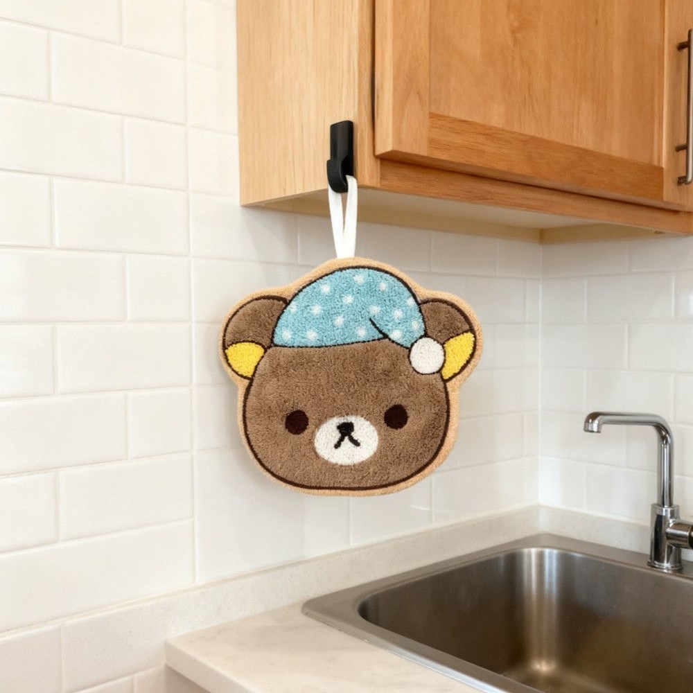 アニメリラックマハンドタオル吊り下げタイプ吸水性小さな正方形 - Commercial Kitchen Items のレビューと価格