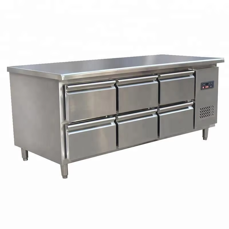 OEM モダンホテル厨房業務用冷凍庫ワークベンチ横型オープン - Commercial Kitchen Refrigerator のレビューと価格