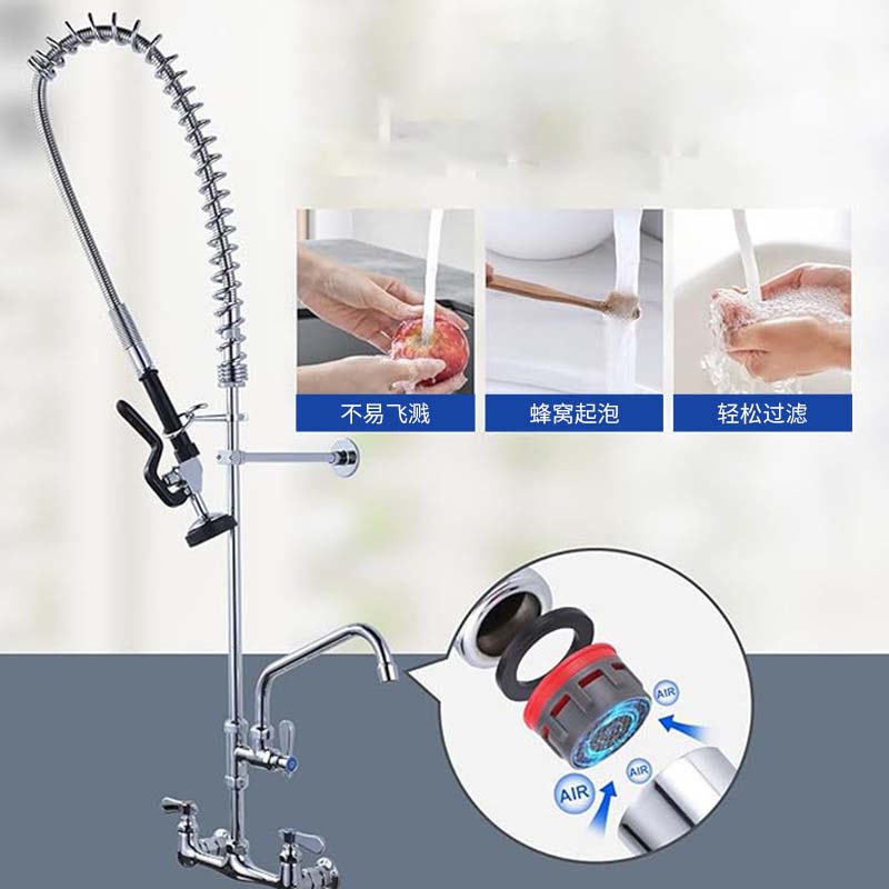 高品質モダンデザイン業務用キッチン蛇口デッキマウント温冷シン - Commercial Quality Kitchen Faucet のレビューと価格