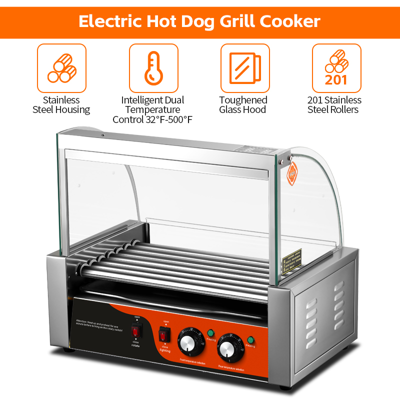 業務用電気ステンレス製ホットドッグ＆ソーセージグリルマシン7 - Commercial Kitchen Machinery のレビューと価格