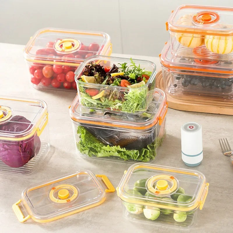 真空鮮度保持ボックス冷蔵庫密閉キャニスターウォーマー透明食品 - Commercial Kitchen Refrigerator のレビューと価格