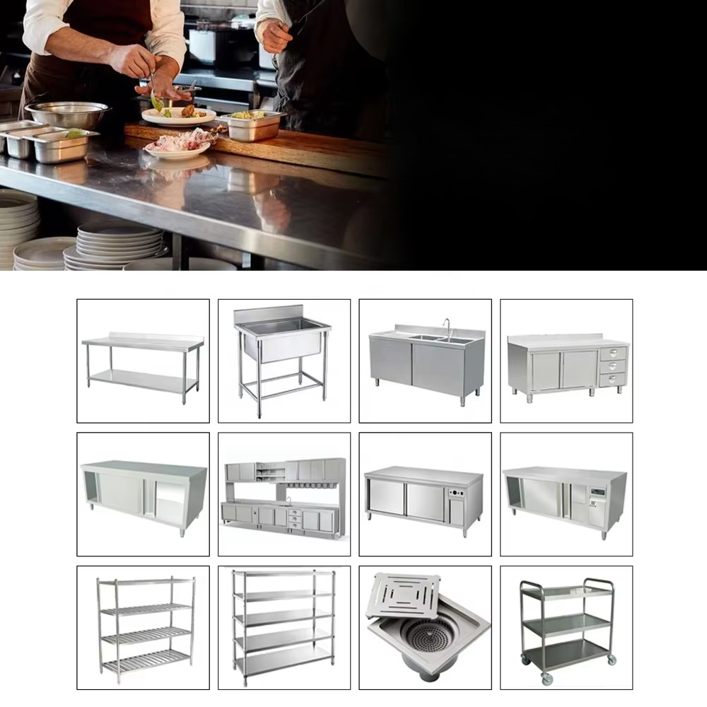 ベストセラーの近代的な自立型ステンレス製業務用厨房機器（学校 - Commercial Kitchen Equipment のレビューと価格