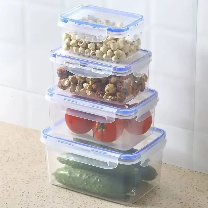 キッチン冷蔵庫密閉型長方形冷蔵庫収納ボックス蓋付きプラスチッ - Commercial Kitchen Refrigerator のレビューと価格