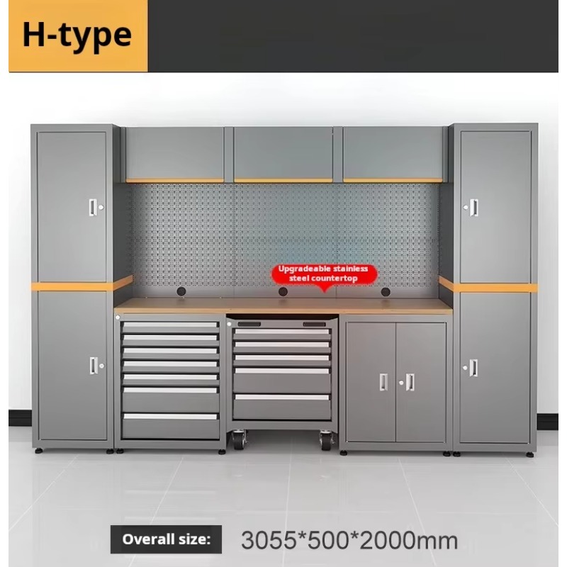 頑丈なモジュール式作業台ツールキャビネット冷間圧延鋼ガレージ - Commercial Kitchen Bench のレビューと価格