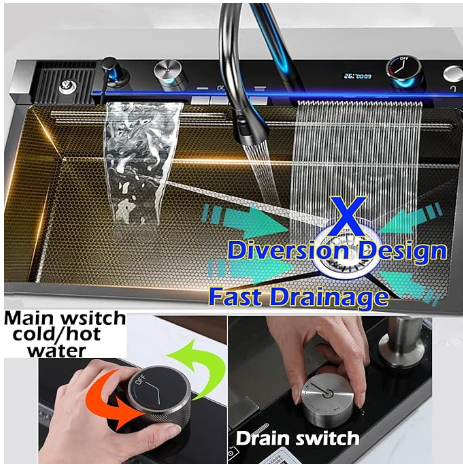 高品質キッチンシンク シングルボウル ステンレス製シンクセッ - Commercial Quality Kitchen Faucet のレビューと価格