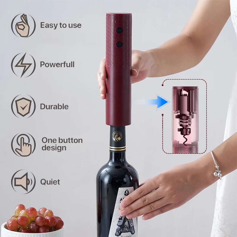 電動ワインボトルオープナー自動赤ワインコルク抜き充電式ワイン - Commercial Kitchen Items のレビューと価格
