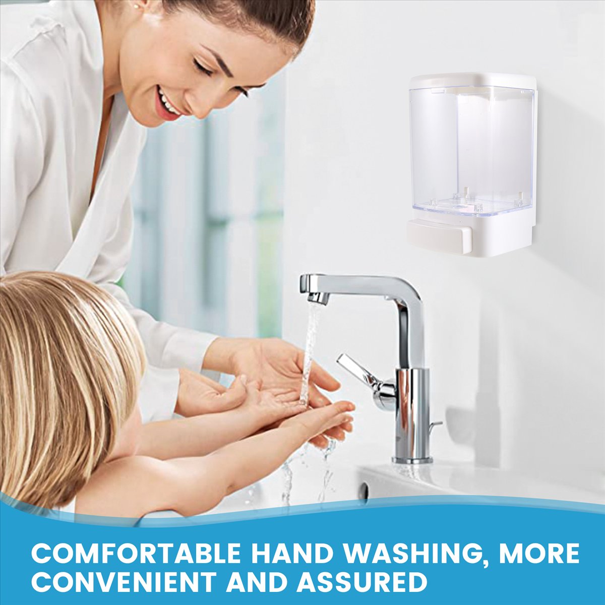 手動ソープディスペンサー 33.8オンス/1000ml 壁掛 - Commercial Kitchen Walls のレビューと価格