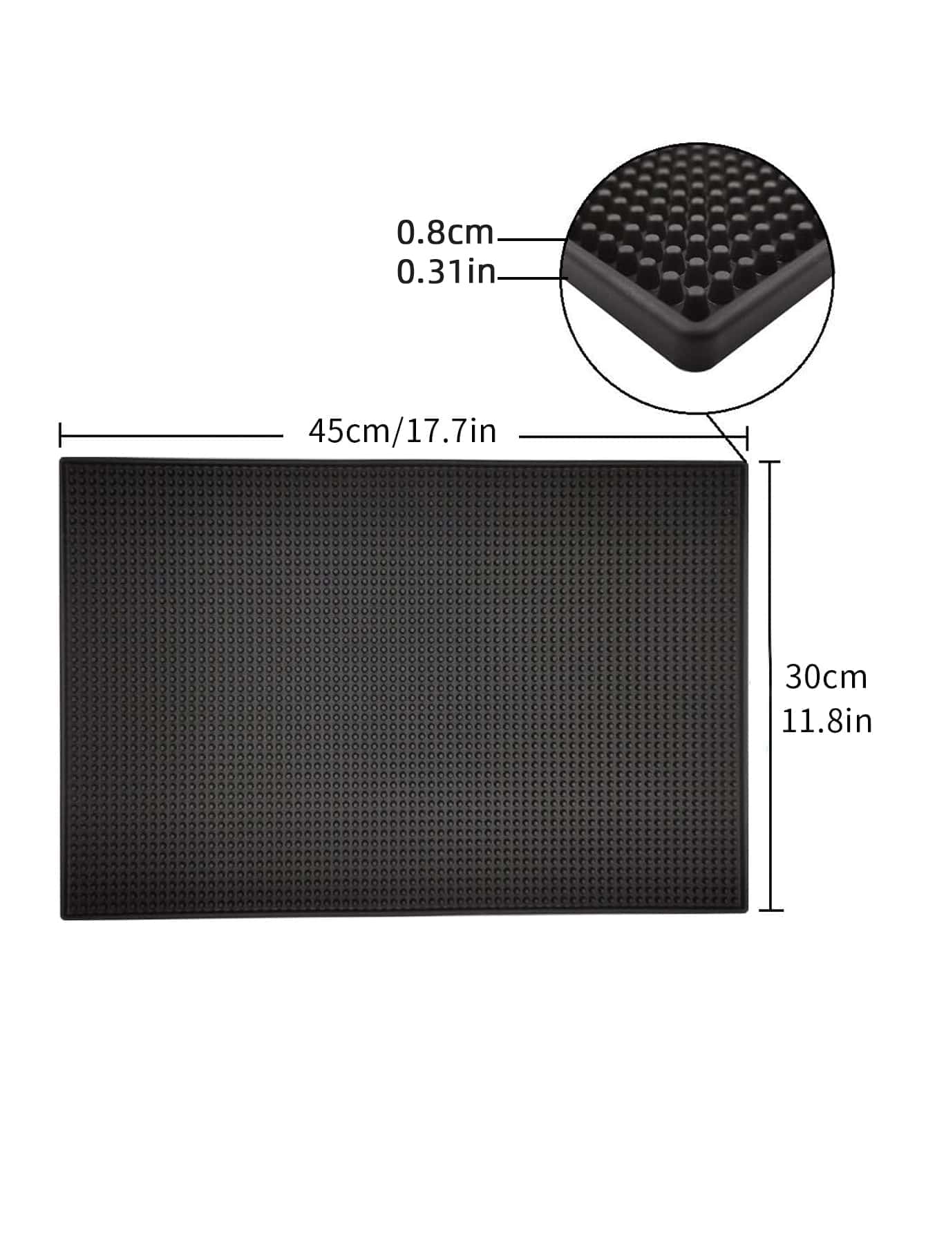 バーマット 17.7 x 11.8インチ 厚くて丈夫でおしゃ - Commercial Kitchen Mats のレビューと価格