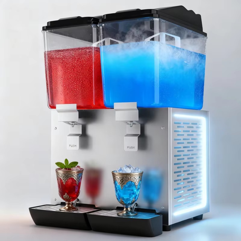 2缶飲料ディスペンサー 16L + 16L 大容量 冷たいジ - Cold Drink Dispenser のレビューと価格