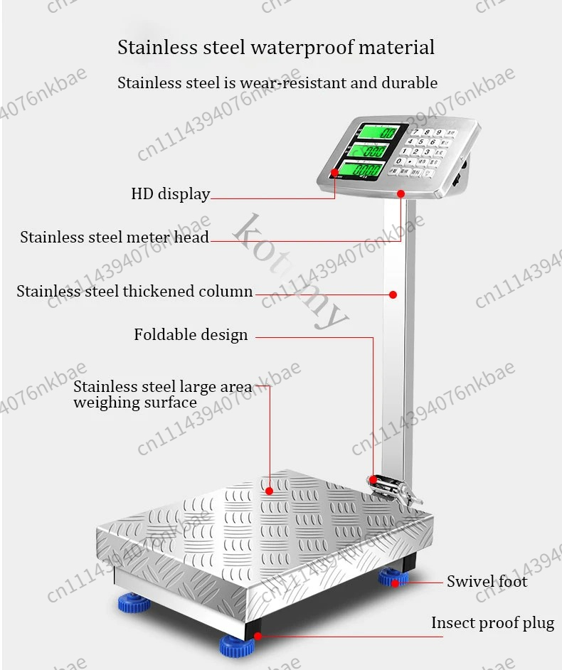 150kg折りたたみ式ステンレス鋼電子ベンチスケール業務用キ - Commercial Kitchen Bench のレビューと価格