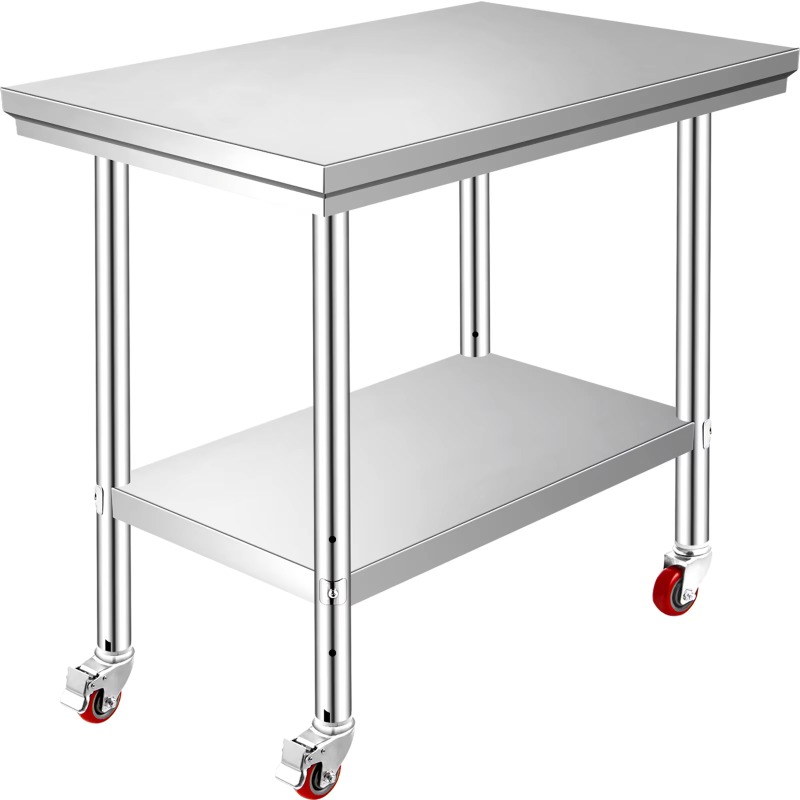 【プレミアム】SucceBuy ステンレス製キッチン作業棚  - Commercial Kitchen Bench のレビューと価格